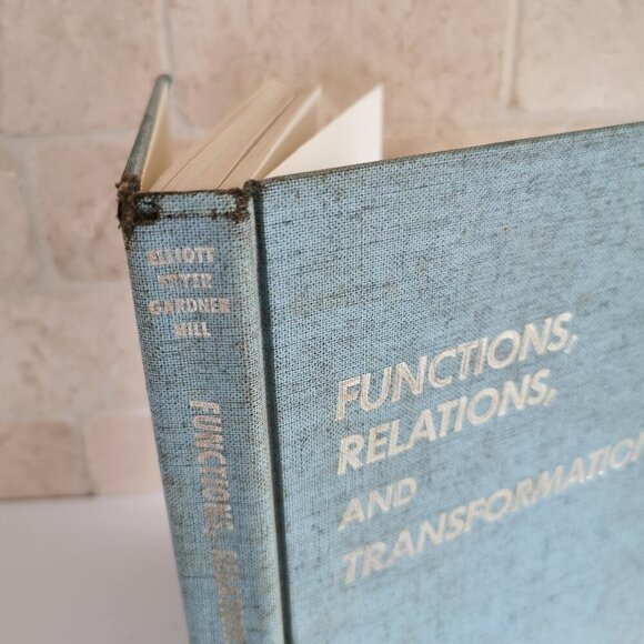 1960s Functions Relations & Transformations Textbook Vintage Math Logical Reason - Picture 2 of 12